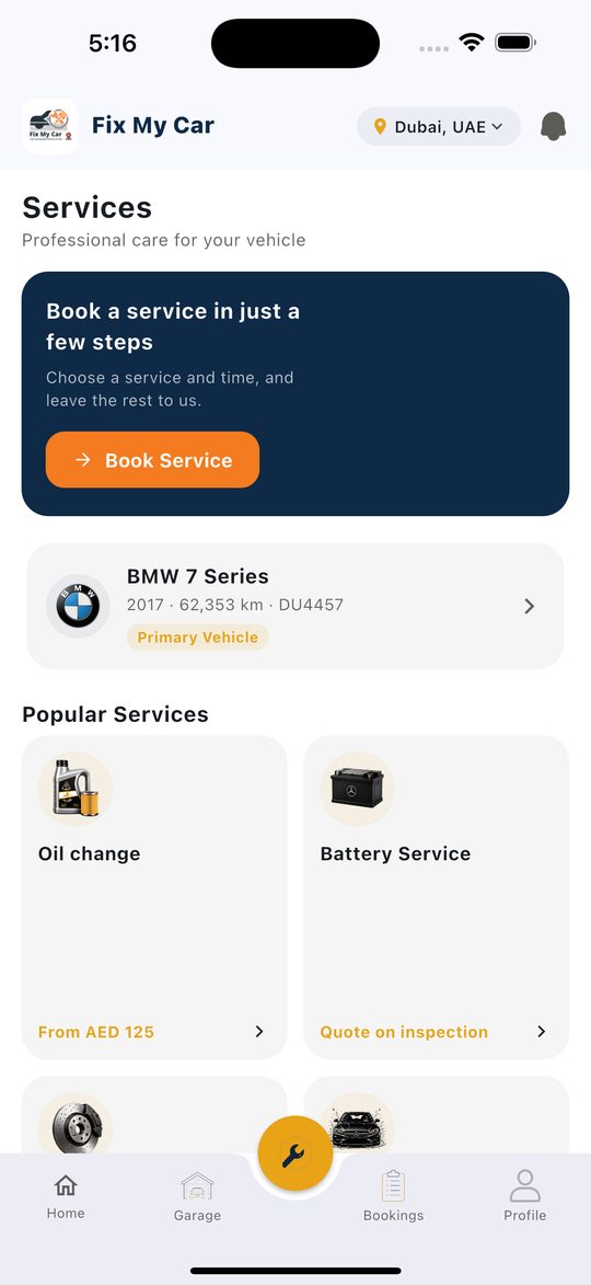 Services priced up front