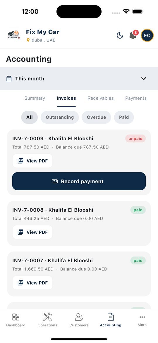 Invoices that look the part